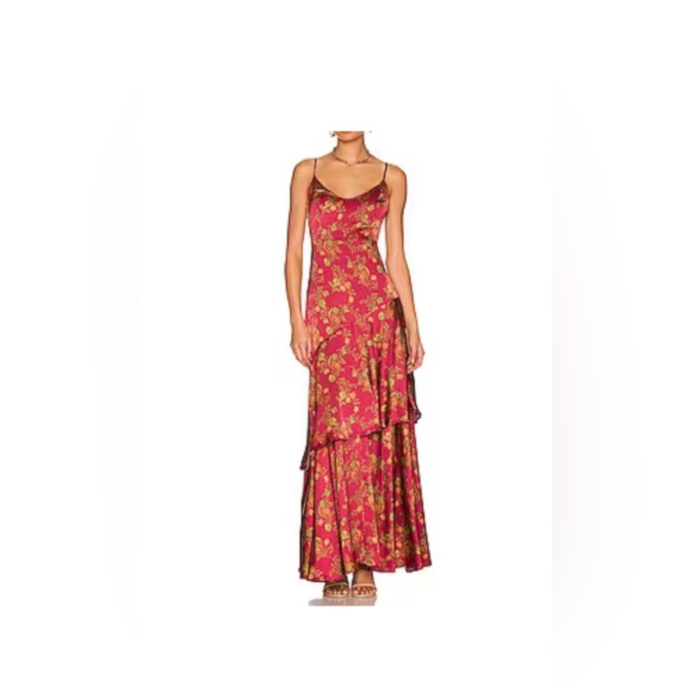 xREVOLVE Alaia Maxi Dress in Red Floral - House of Harlow 1960